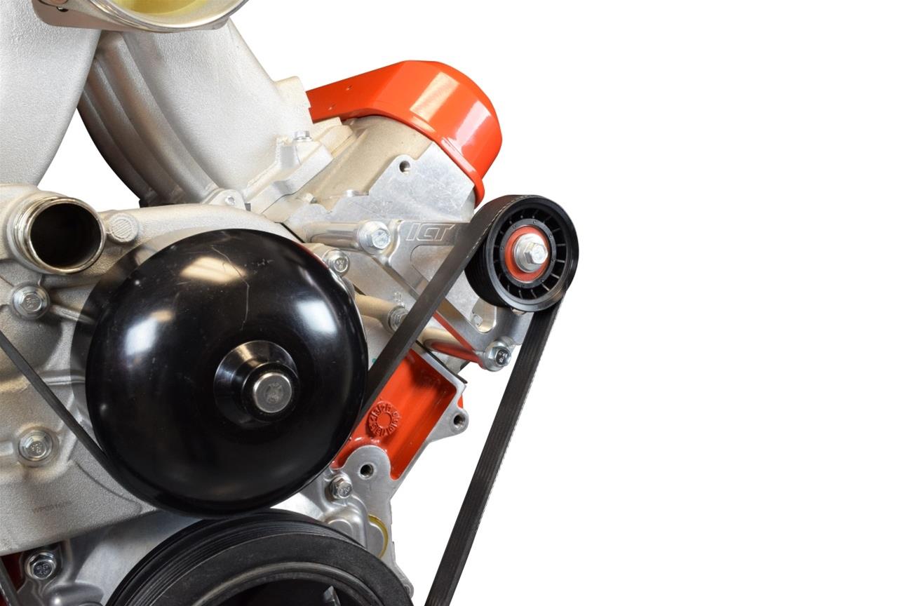 ICT Billet Idler Pulley Relocation Brackets 551776-2