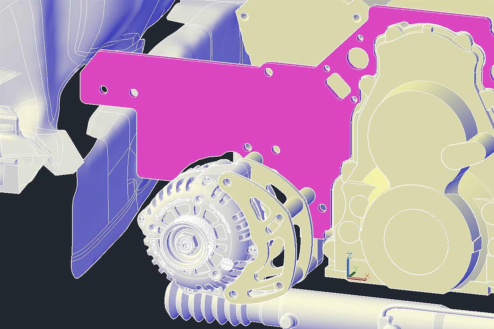 ICT Billet Front Motor Plates 551816-4FBDY