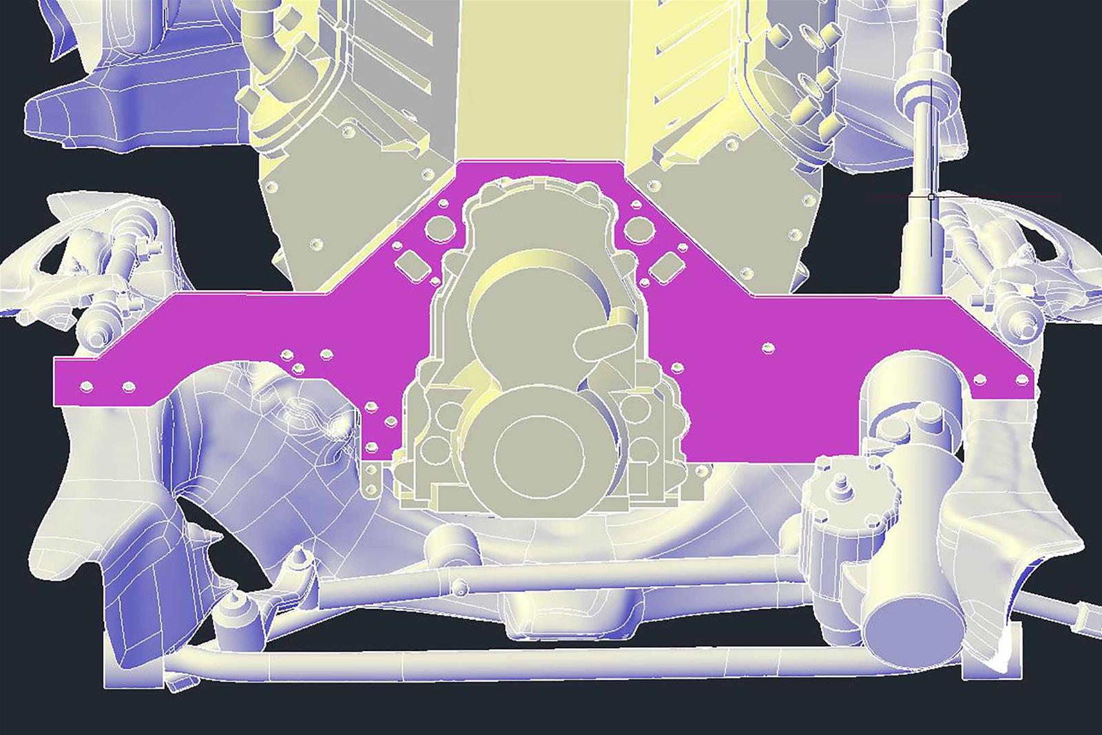 ICT Billet Front Motor Plates 551816-GBDY