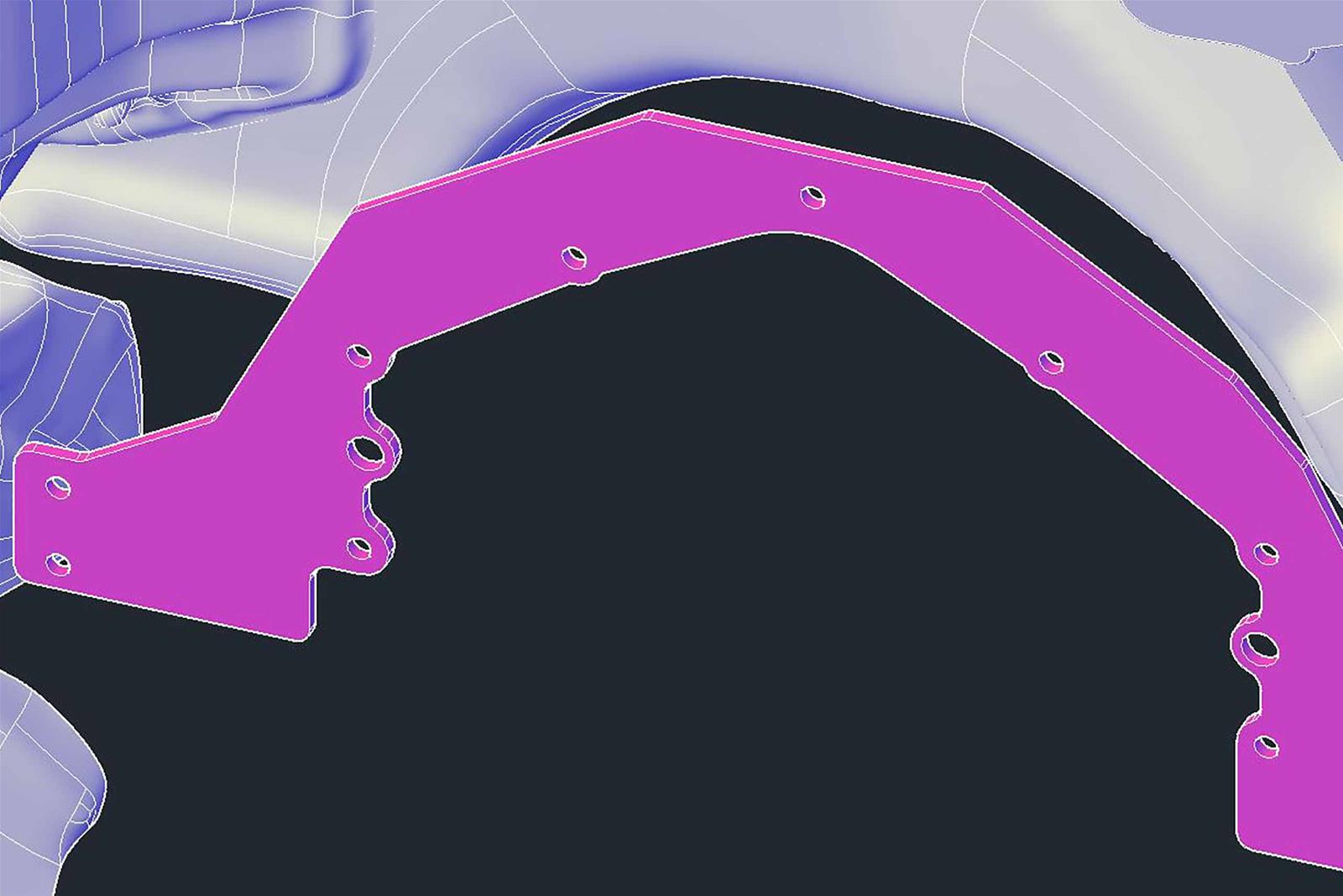 ICT Billet Motor Plates 551817-3FBDY