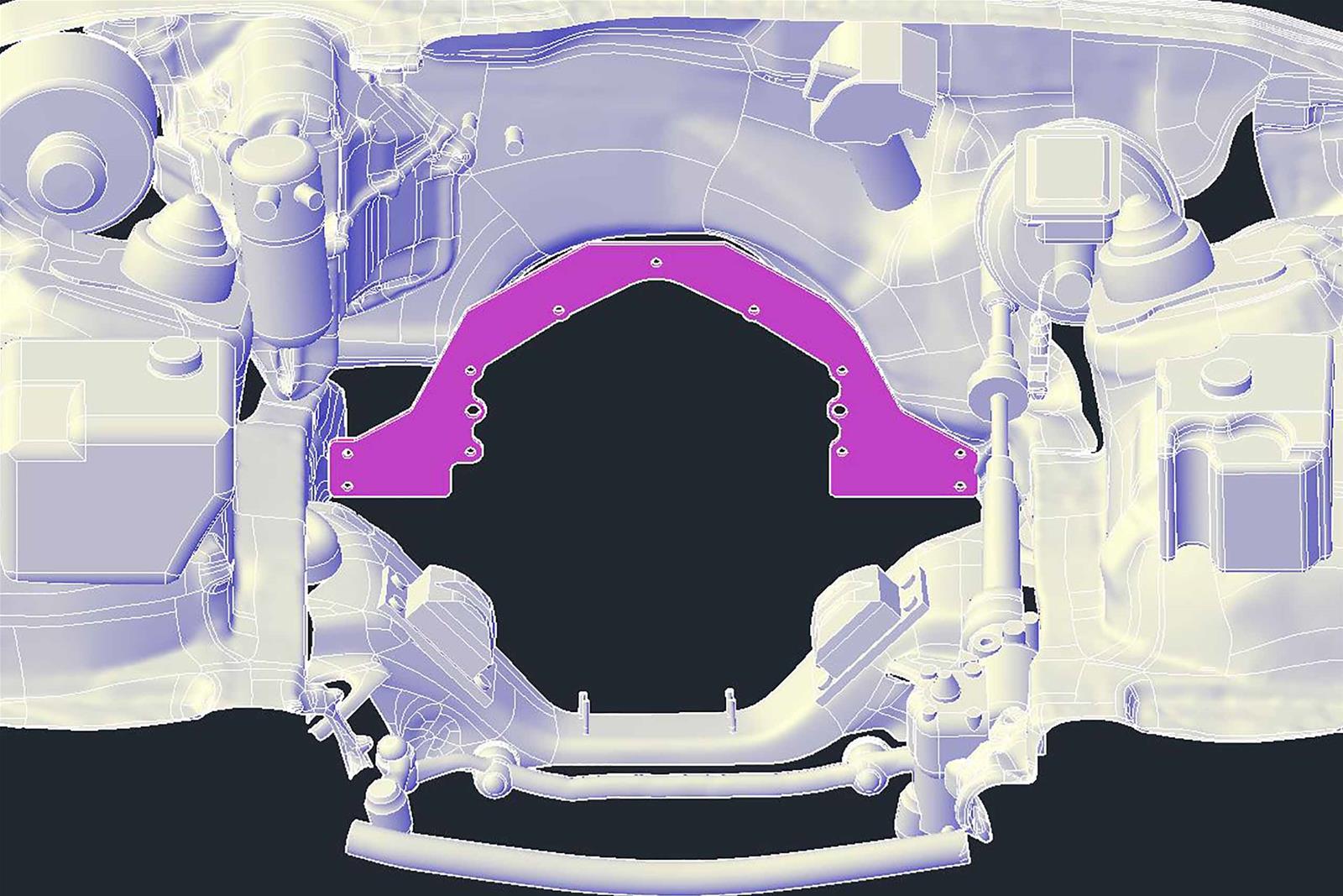 ICT Billet Motor Plates 551817-3FBDY