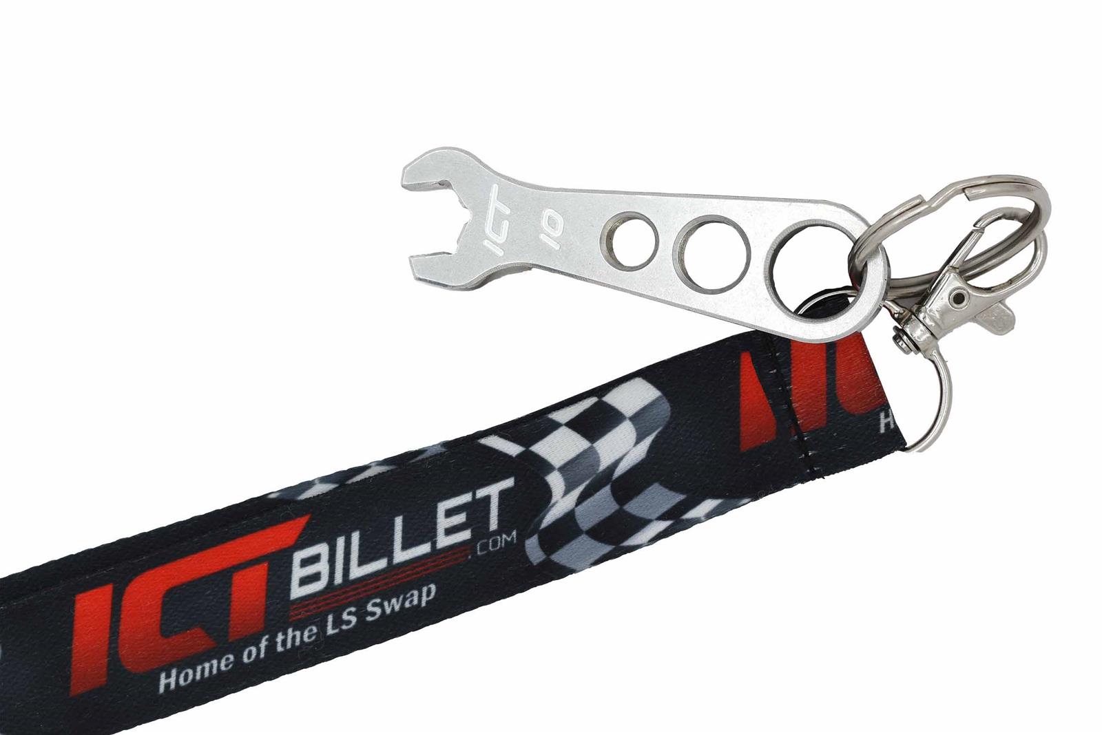 ICT Billet 10mm Billet Aluminum Wrench Keychains 551929-KY01
