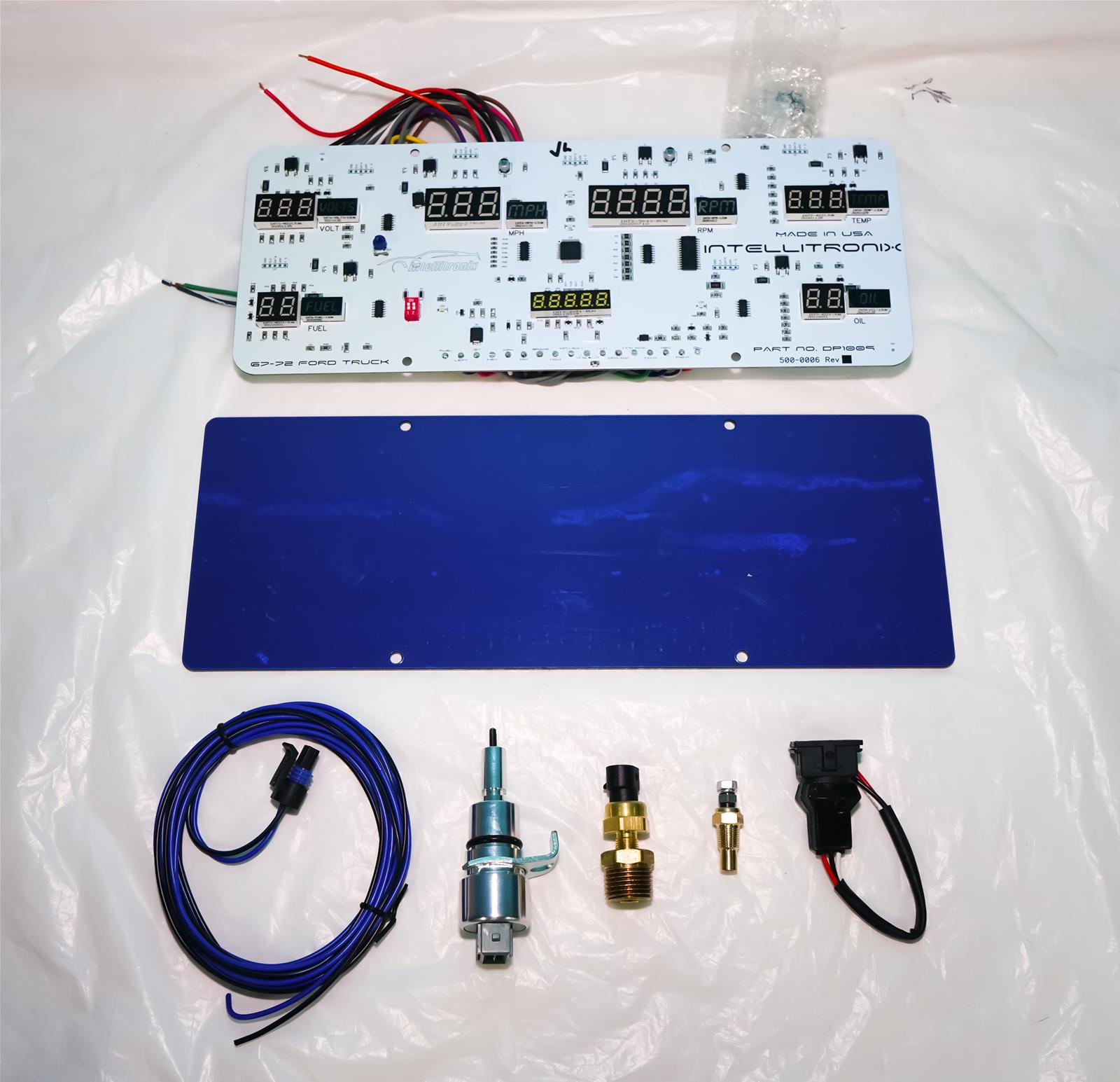 Intellitronix 1967-1972 Ford Truck Digital Direct-Fit Gauge Clusters DP1009R