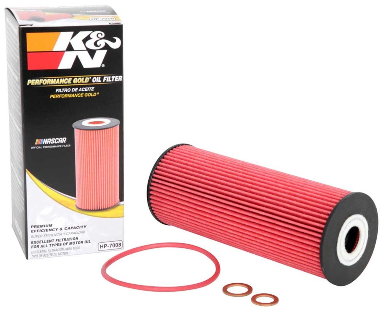 K&N Performance Gold Oil Filters HP-7008