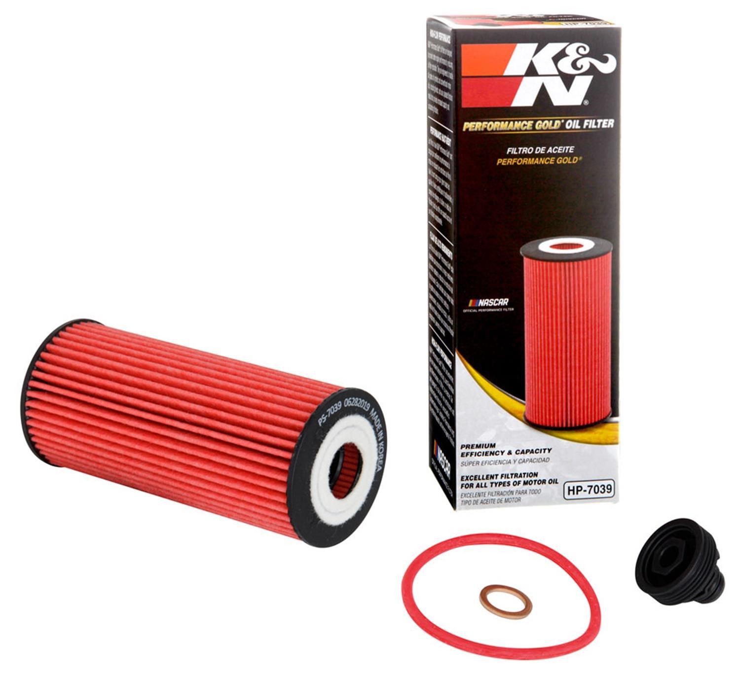 K&N Performance Gold Oil Filters HP-7039