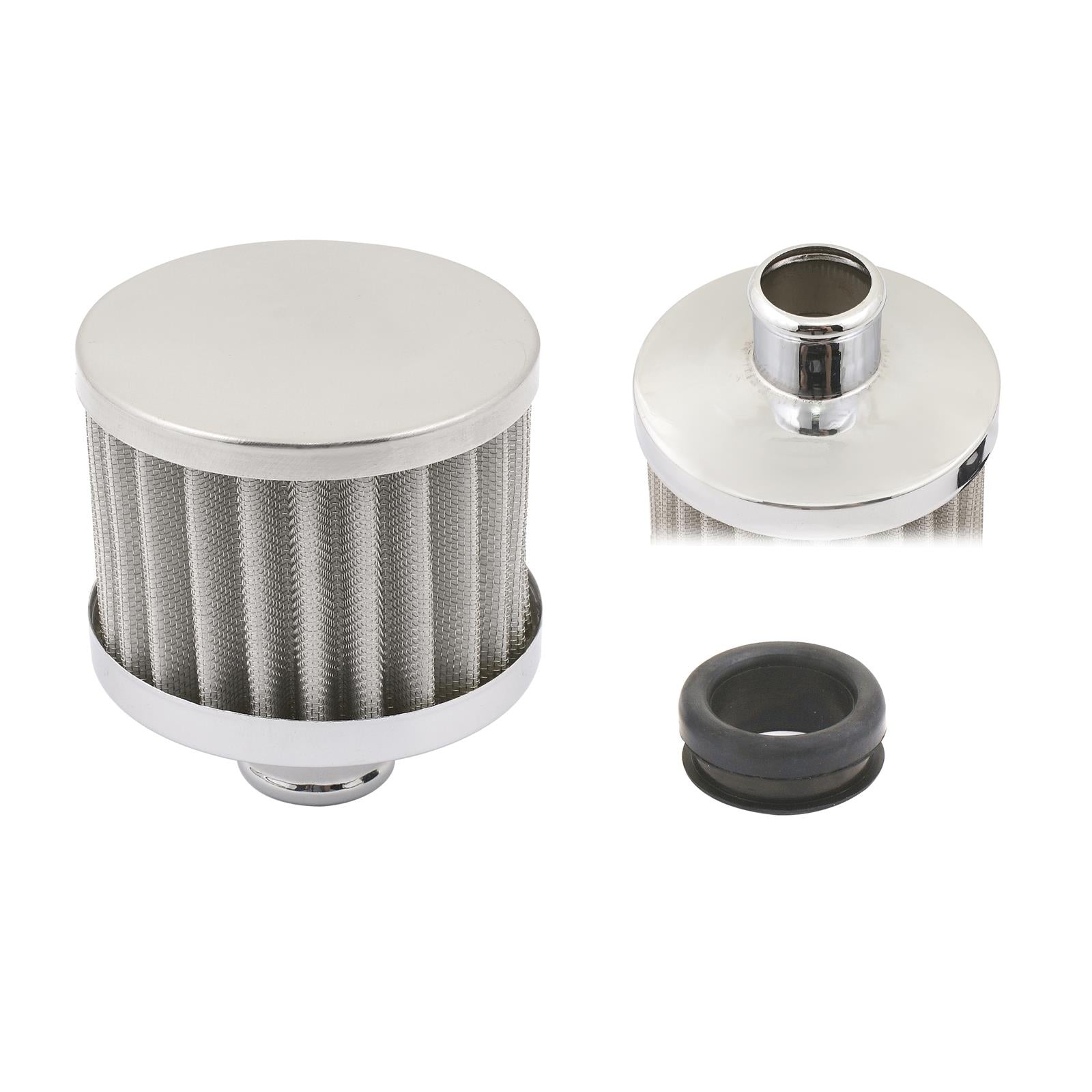 Mr. Gasket Chrome Valve Cover Breathers 2049G