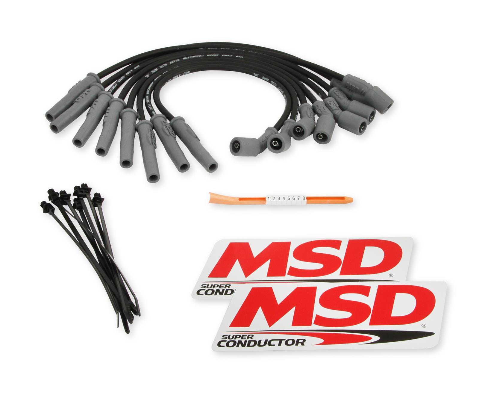 MSD 8.5mm Super Conductor Spark Plug Wire Sets 31633