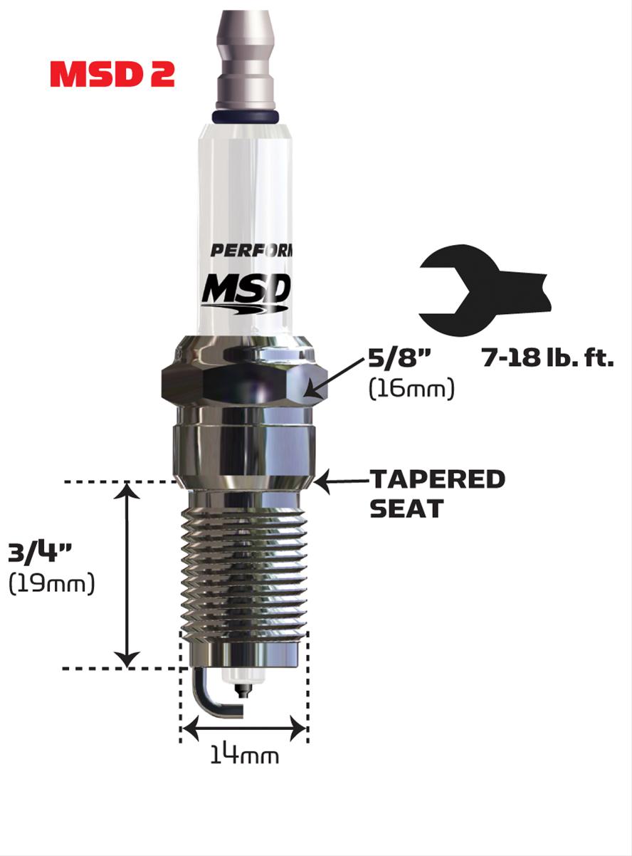 MSD Iridium Spark Plugs 3715