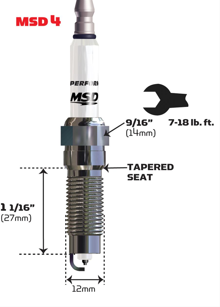 MSD Iridium Spark Plugs 37174