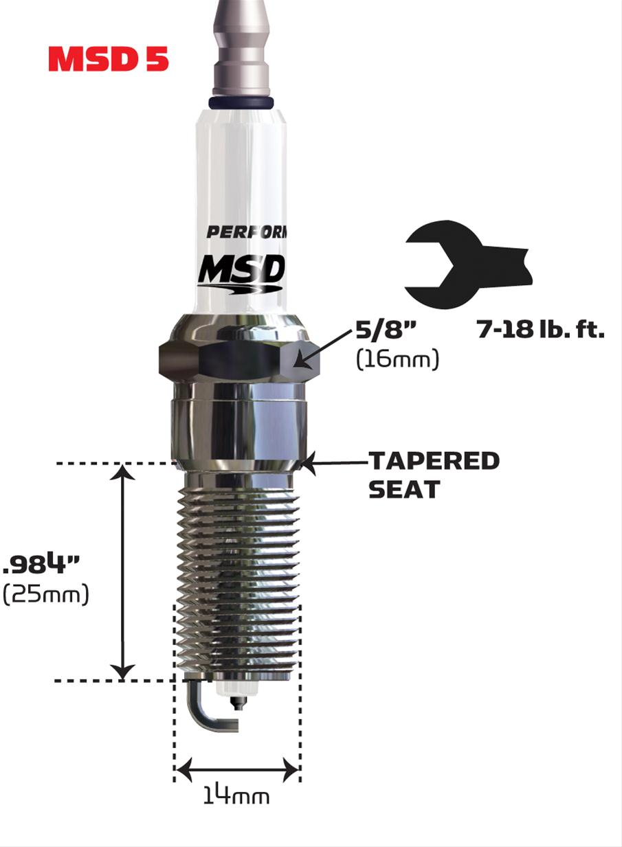 MSD Iridium Spark Plugs 3719