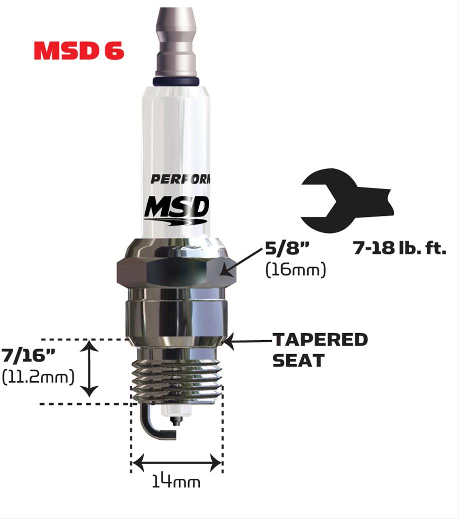 MSD Iridium Spark Plugs 37224