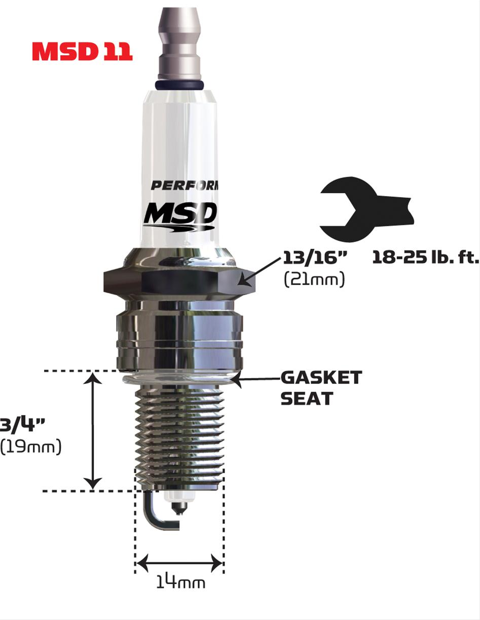 MSD Iridium Spark Plugs 3732