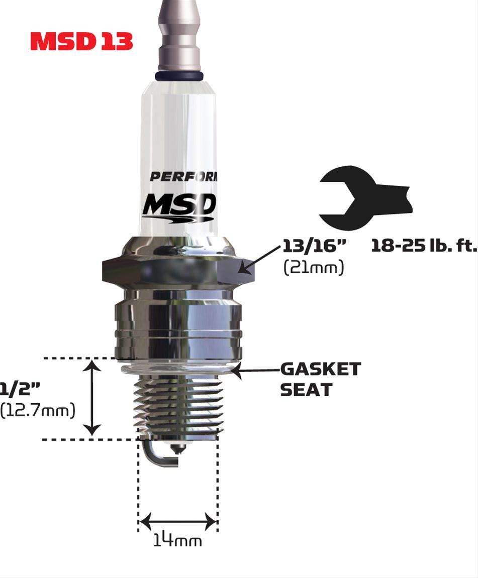 MSD Iridium Spark Plugs 3736