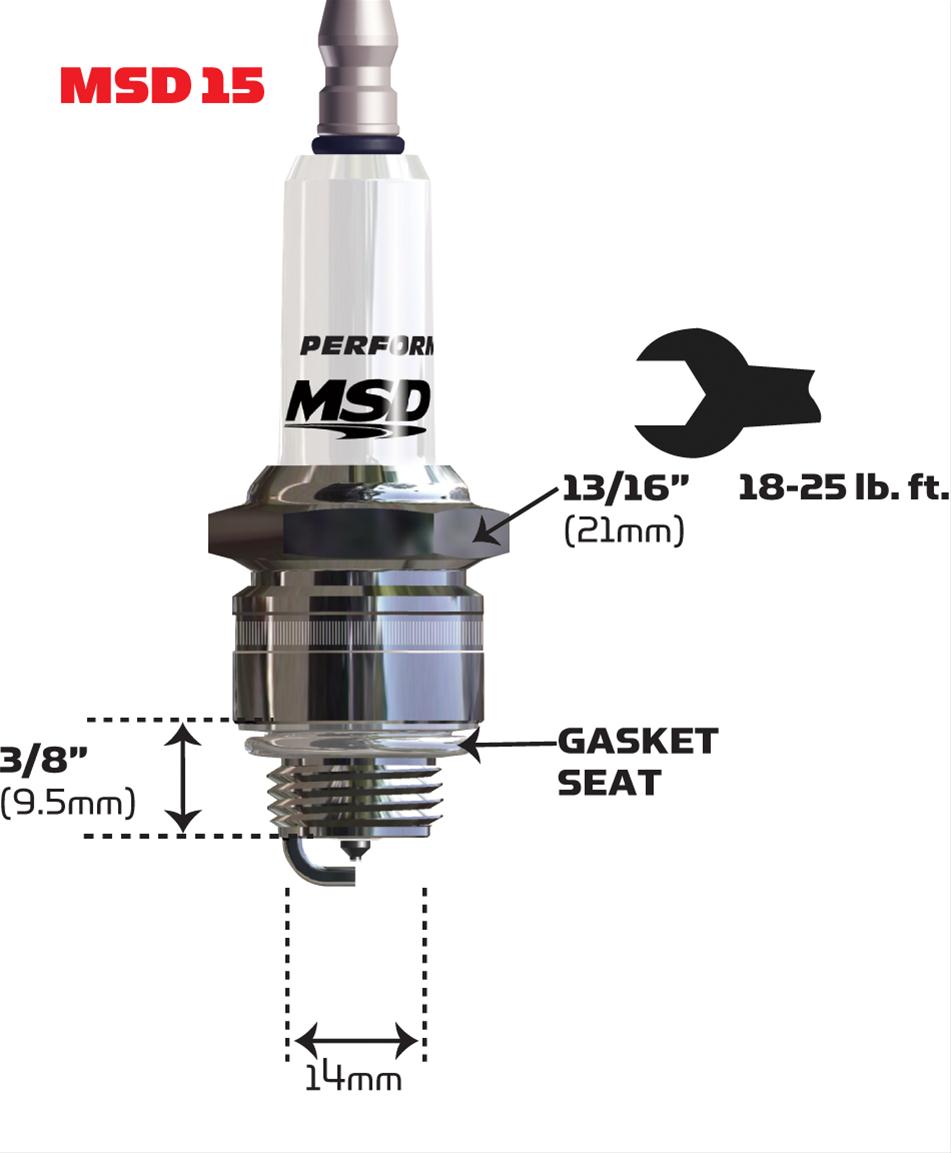 MSD Iridium Spark Plugs 3737