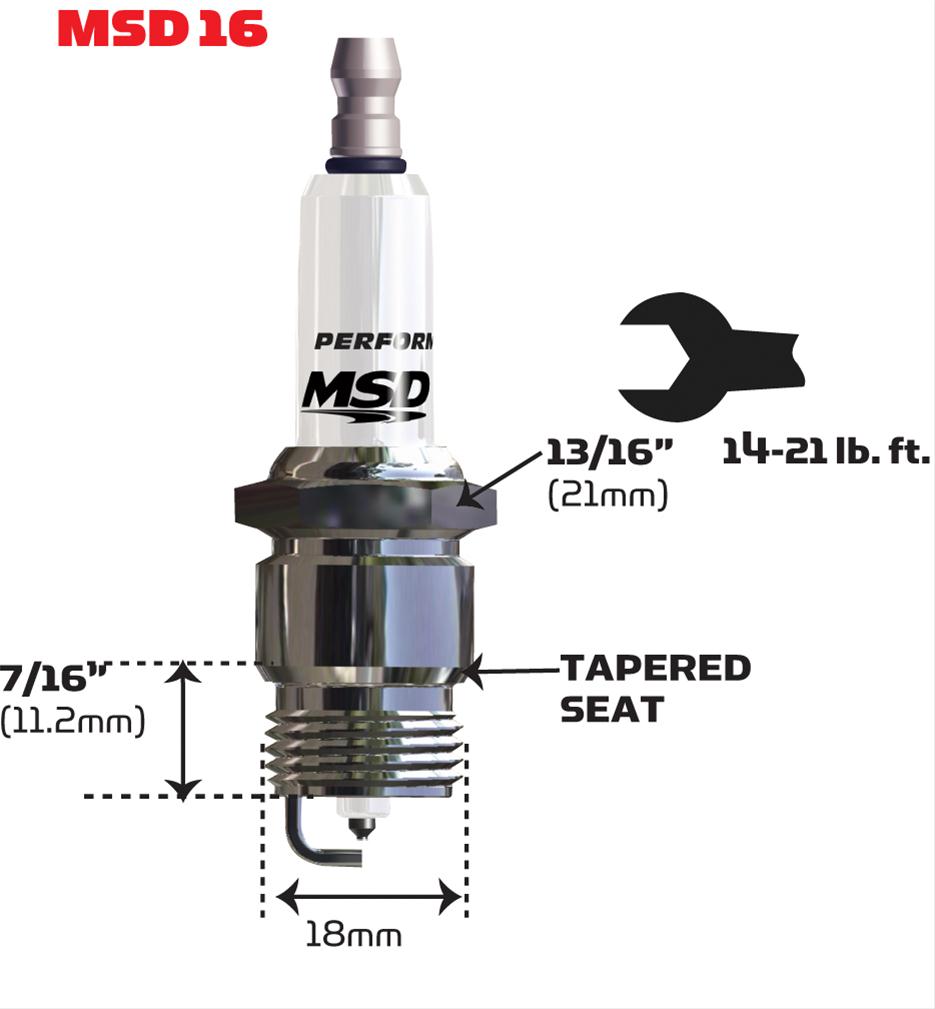 MSD Iridium Spark Plugs 3744