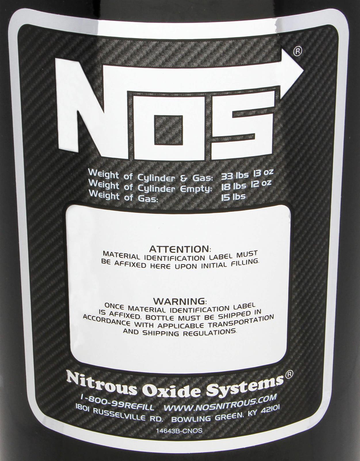 NOS Nitrous Bottles 14750BNOS