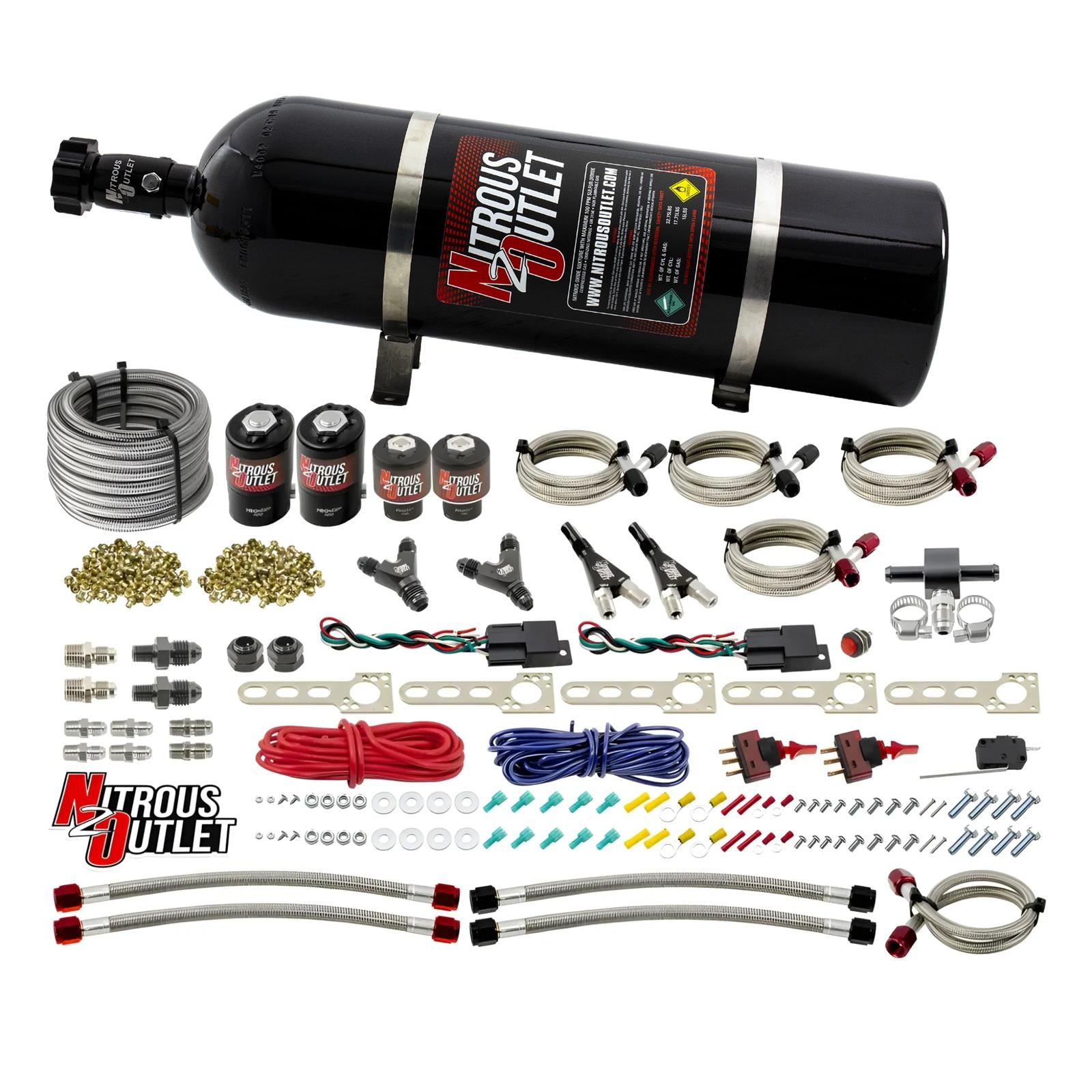 Nitrous Outlet EFI Dual Stage Single Nozzle Systems 00-10043-15