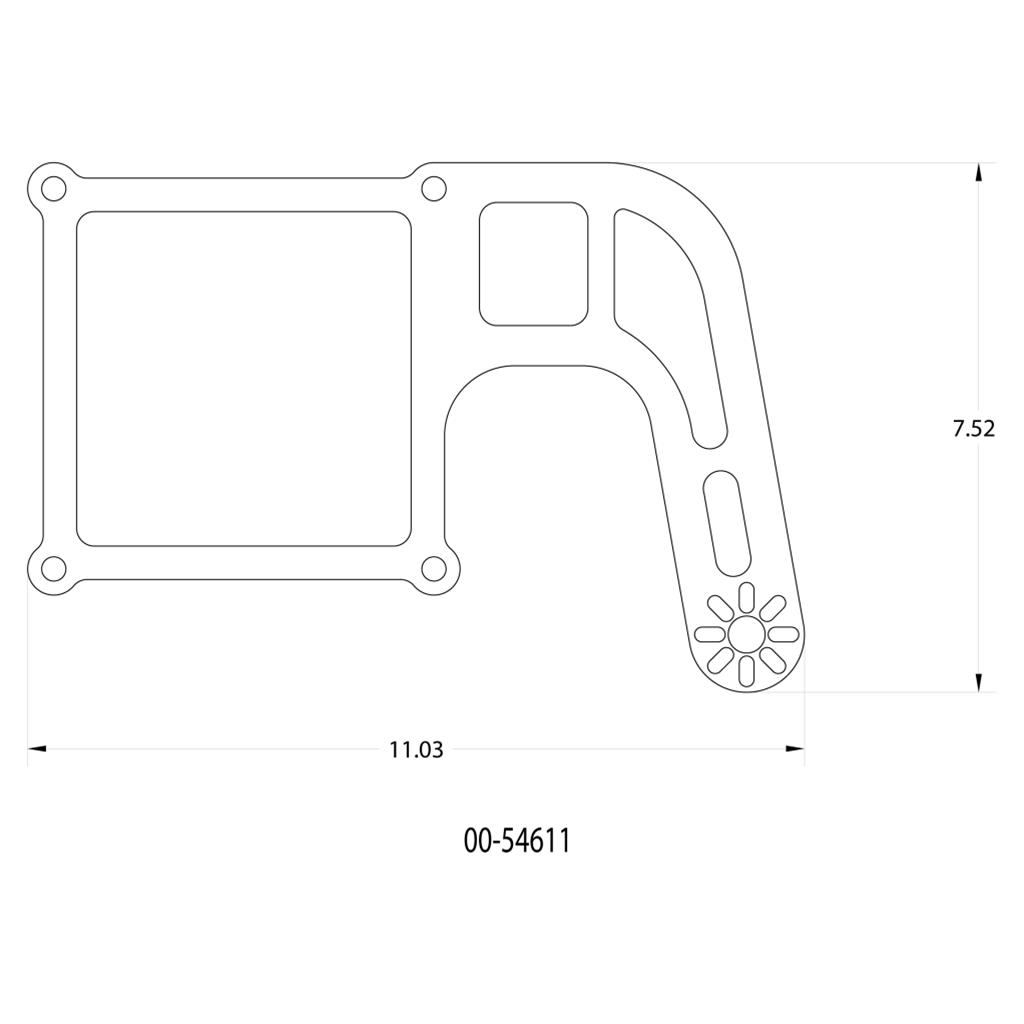 Nitrous Outlet Nitrous Oxide Solenoid Mounting Brackets 00-54611