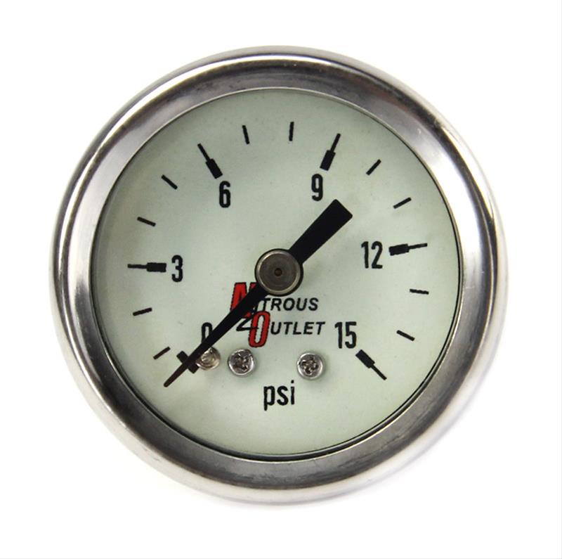 Nitrous Outlet Luminescent Fuel Pressure Gauges 00-63003