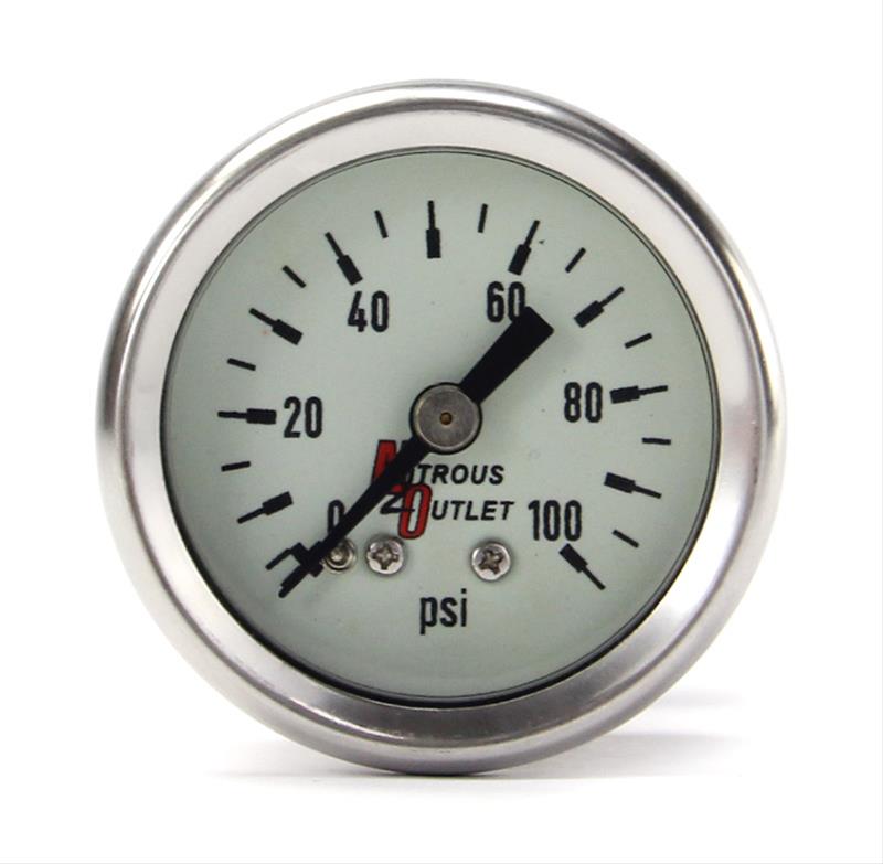 Nitrous Outlet Luminescent Fuel Pressure Gauges 00-63004-6