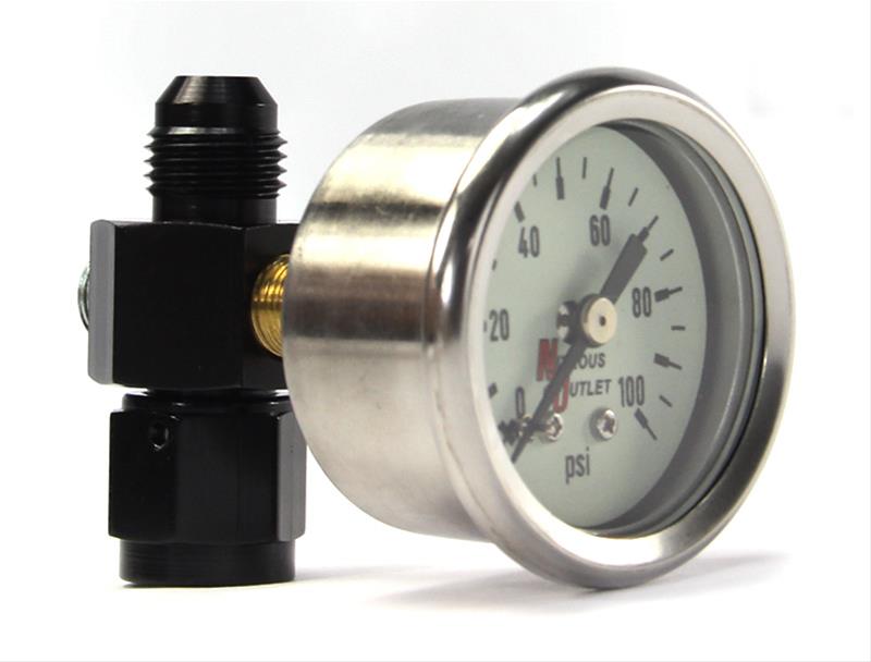 Nitrous Outlet Luminescent Fuel Pressure Gauges 00-63004-6