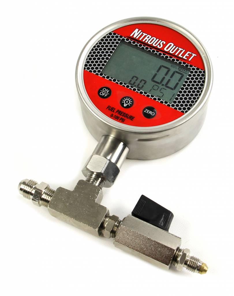 Nitrous Outlet Digital Flowing Fuel Pressure Test Gauges 00-63010