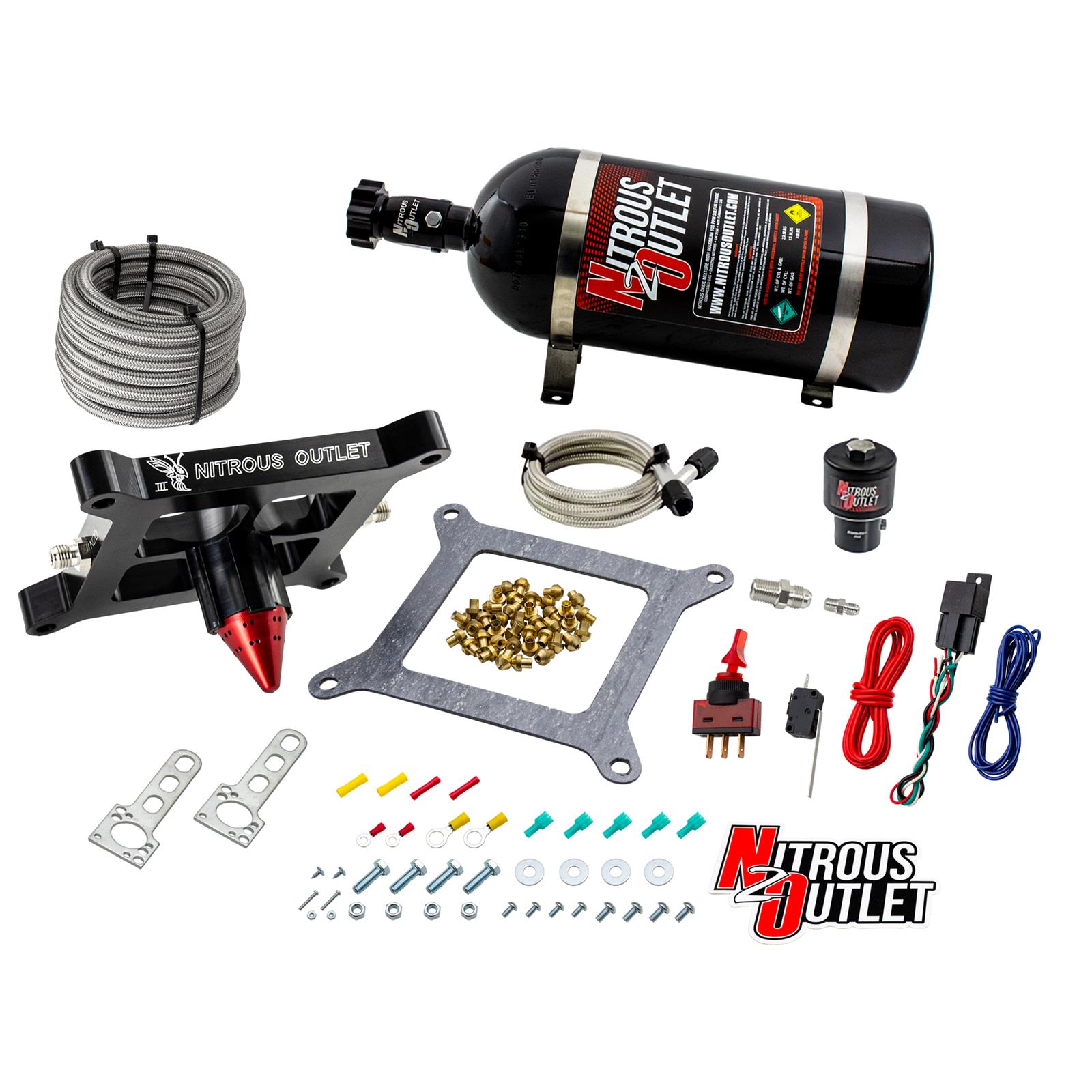 Nitrous Outlet 4150 GENIII Stinger Race Nitrous Oxide Plate Systems 00-10671-GEN3-10