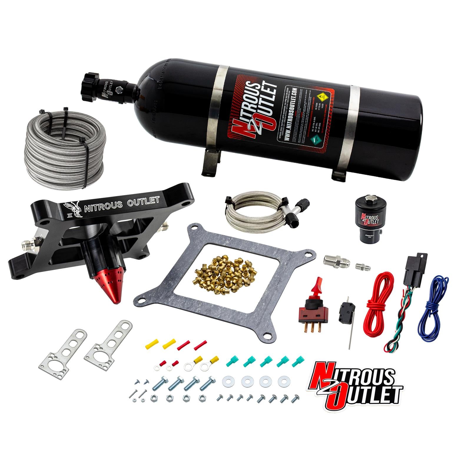 Nitrous Outlet 4150 GENIII Stinger Race Nitrous Oxide Plate Systems 00-10671-GEN3-15