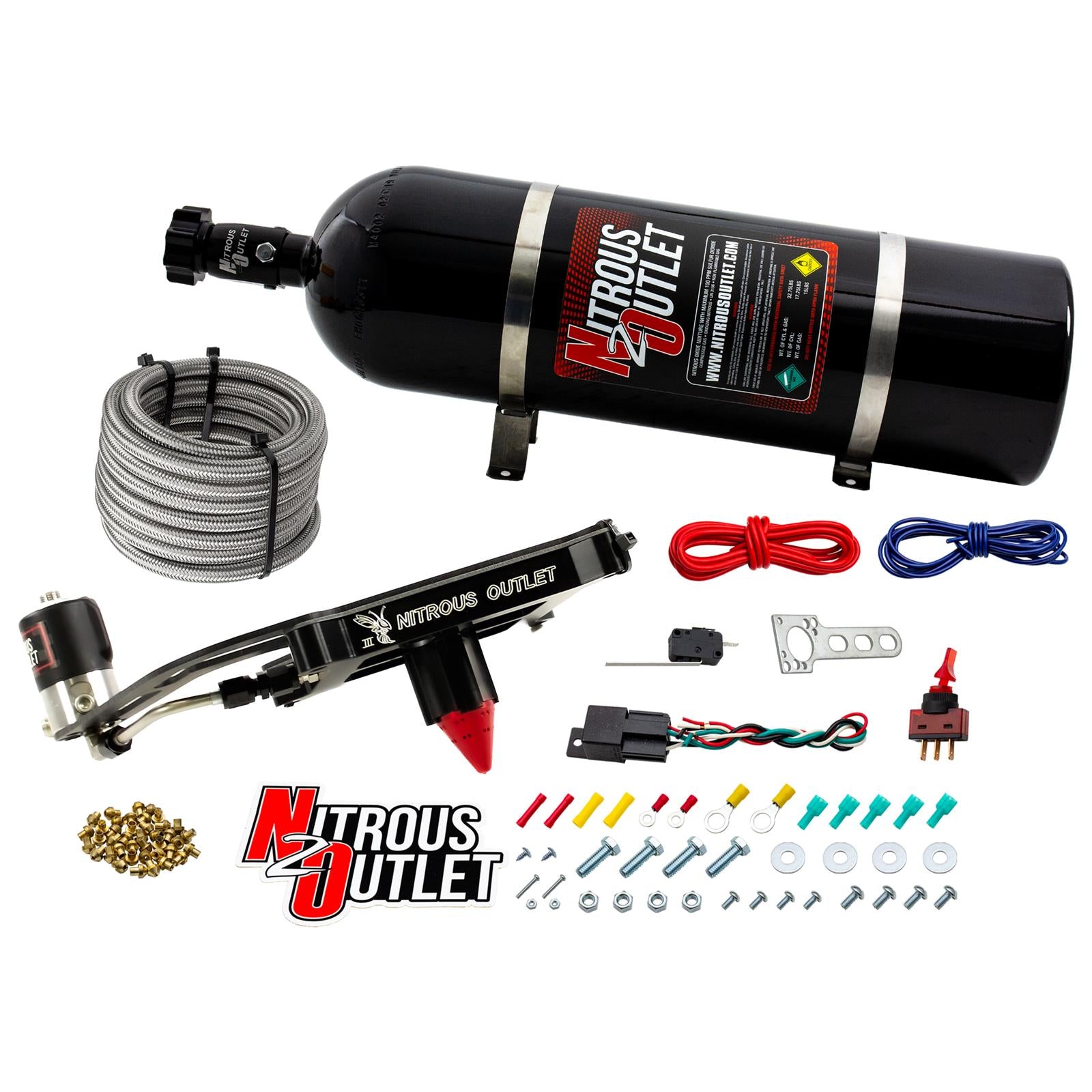 Nitrous Outlet 4150 GENIII Stinger Race Nitrous Oxide Plate Systems 00-10673-GEN3-15