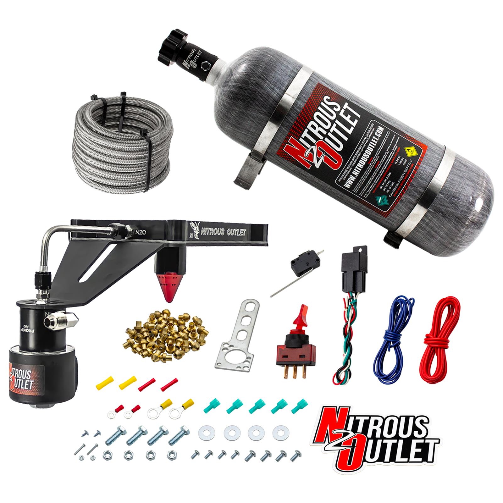 Nitrous Outlet 4150 GENIII Stinger Race Nitrous Oxide Plate Systems 00-10676-GEN3-12