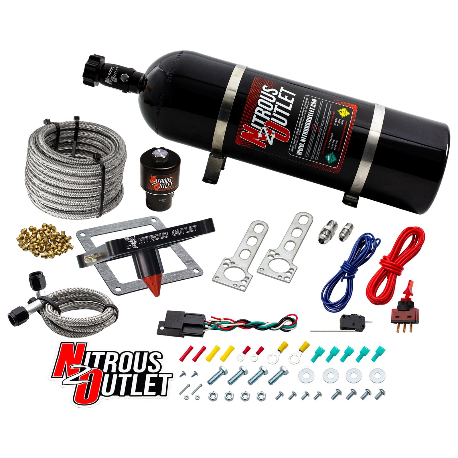 Nitrous Outlet 4500 GENIII Stinger Race Nitrous Oxide Plate Systems 00-10678-GEN3-15