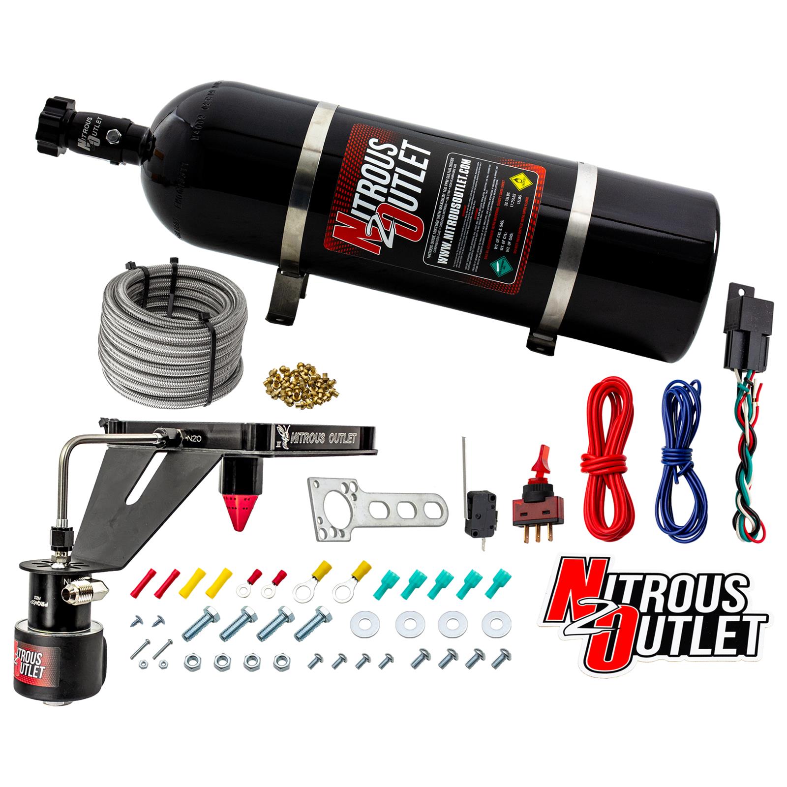 Nitrous Outlet 4500 GENIII Stinger Race Nitrous Oxide Plate Systems 00-10683-GEN3-15