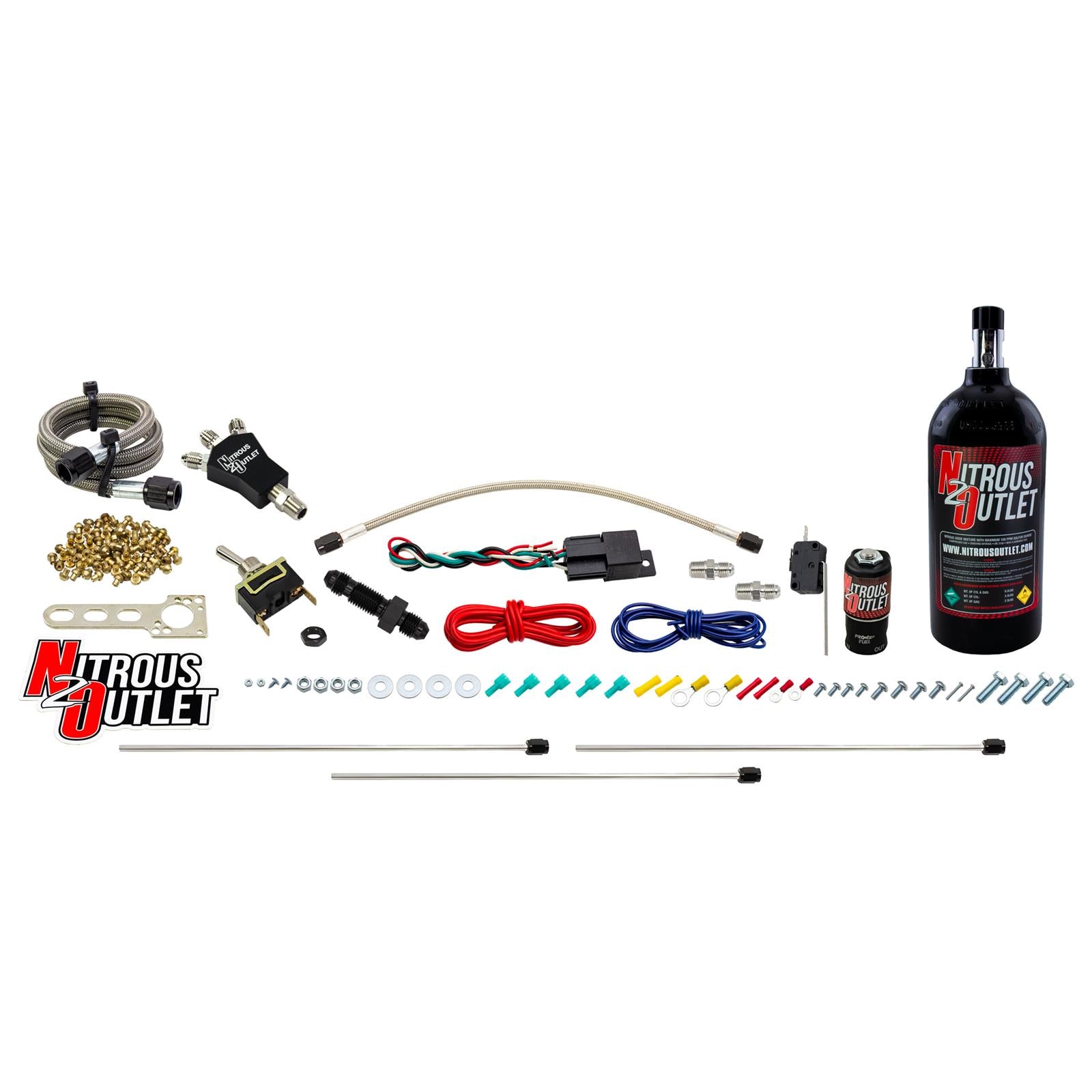 Nitrous Outlet Powersports Nitrous Hardline Systems 50-10103-2.5
