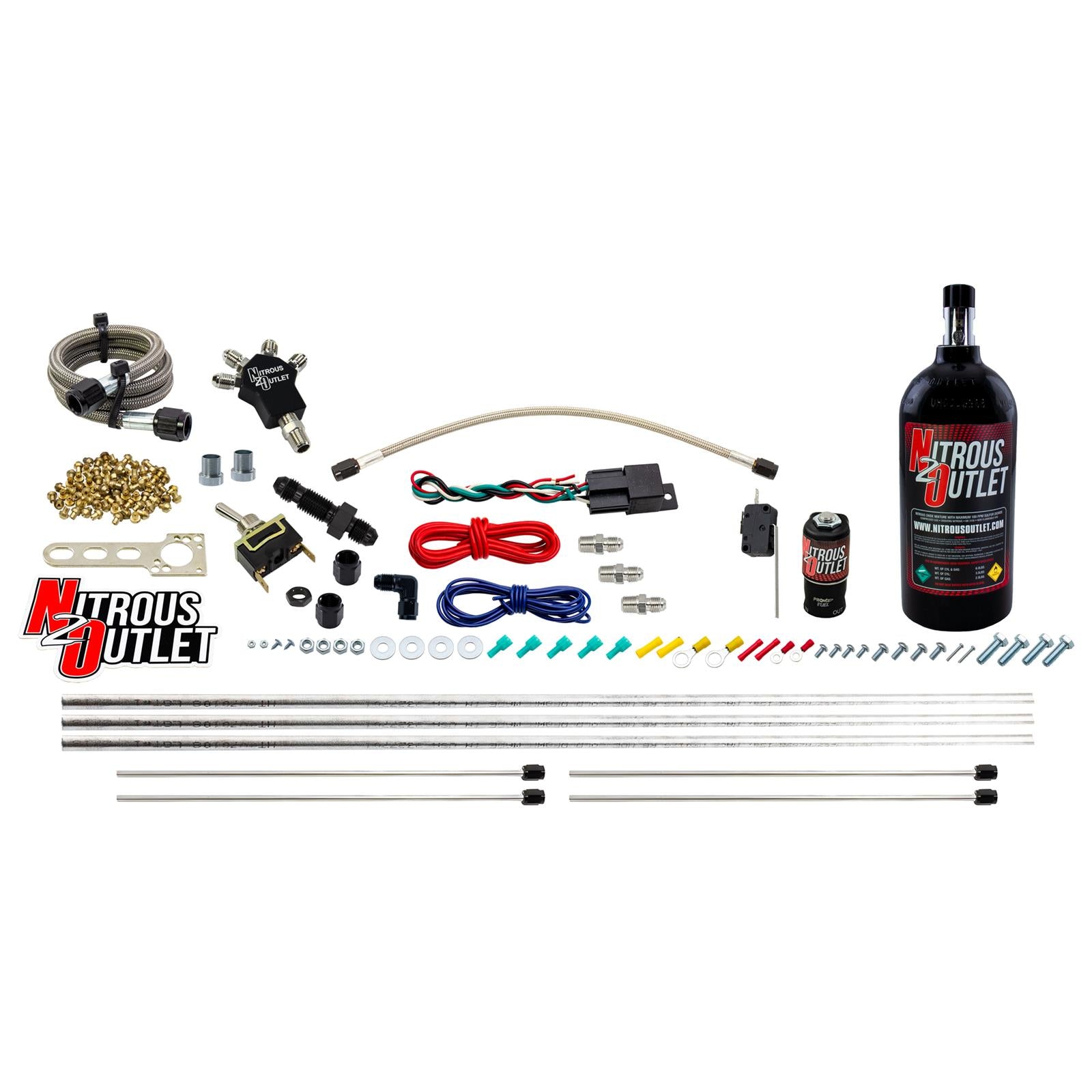 Nitrous Outlet Powersports Nitrous Hardline Systems 50-10104-2.5