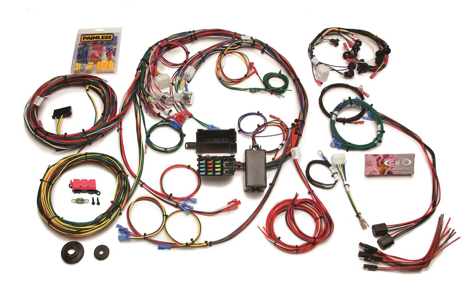 Painless Performance 22-Circuit 1967-68 Mustang Chassis Harnesses 20121