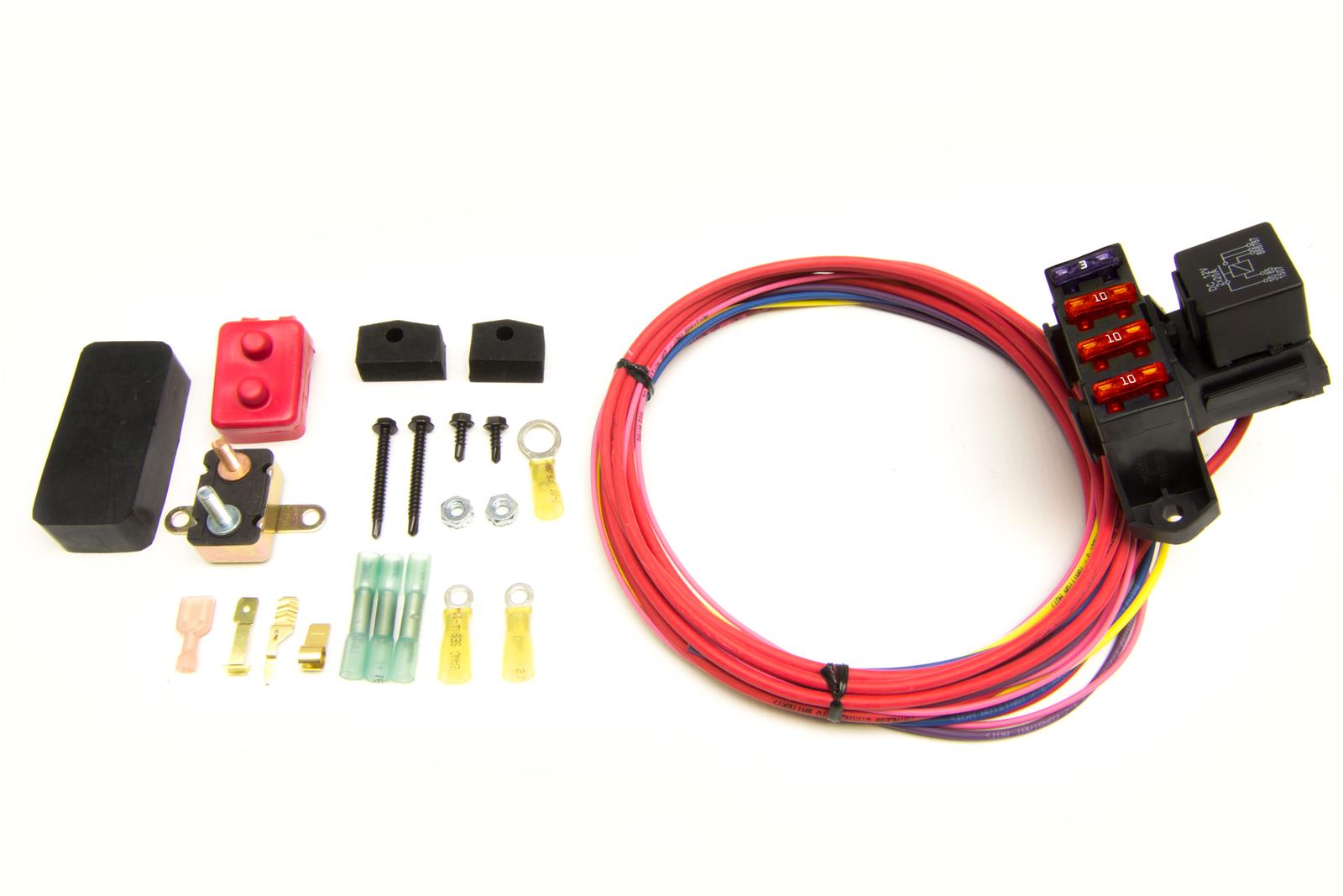 Painless Performance CirKit Boss Auxiliary Fuse Block/3 Circuit/Weatherproof Kits (3 Ignition 12 V) 70213