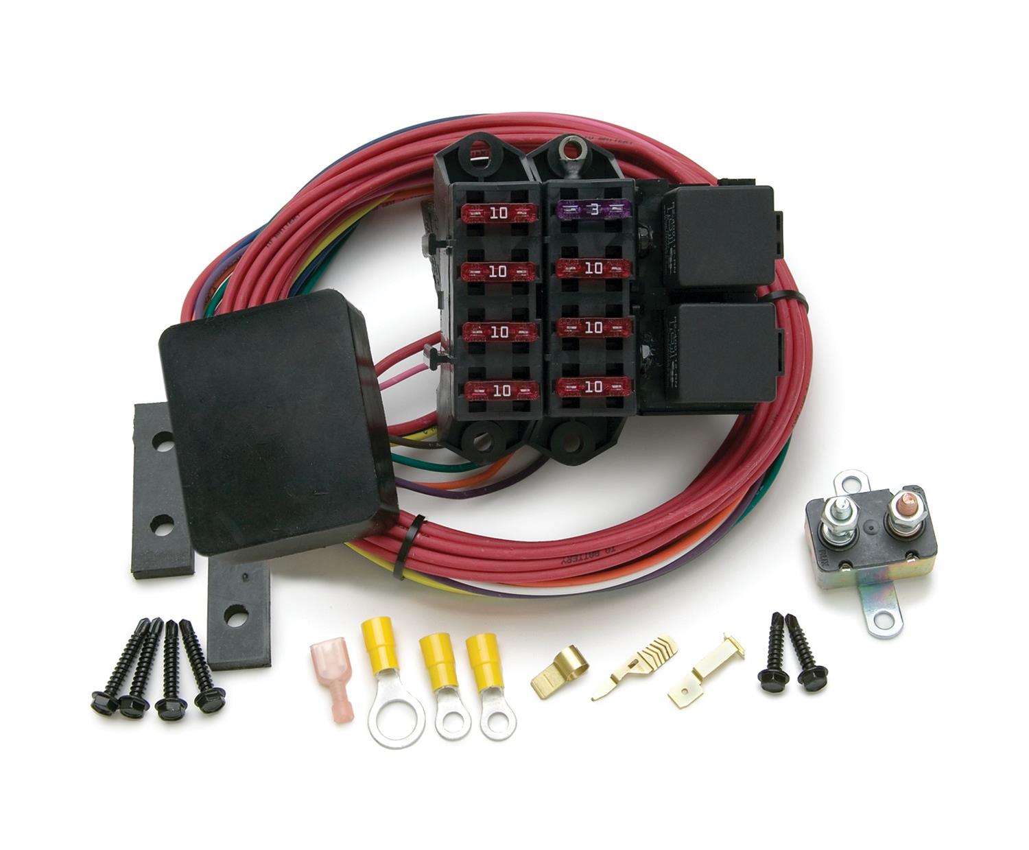 Painless Performance CirKit Boss Auxiliary Fuse Block/7 Circuit/Weatherproof Kits (7 Ignition 12 V) 70217