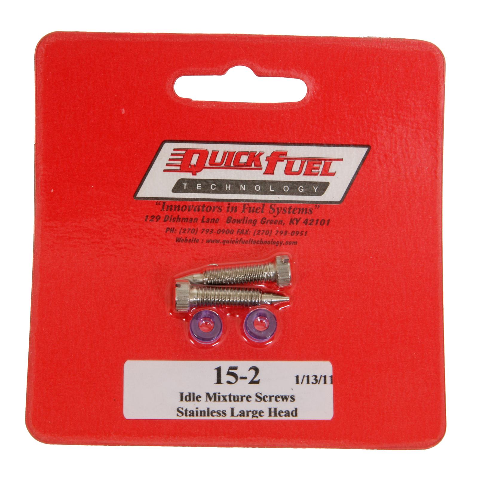 Quick Fuel Carburetor Idle Mixture Screws 15-2QFT