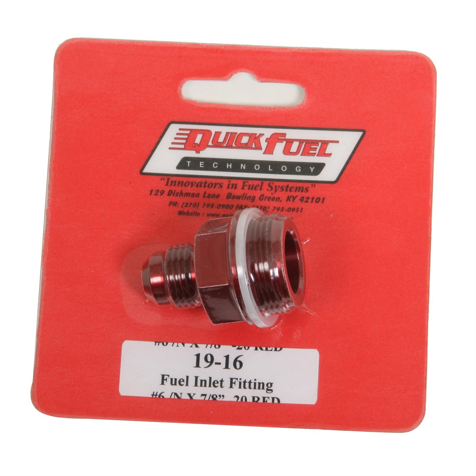 Quick Fuel Carburetor and Fuel System Fittings 19-16QFT