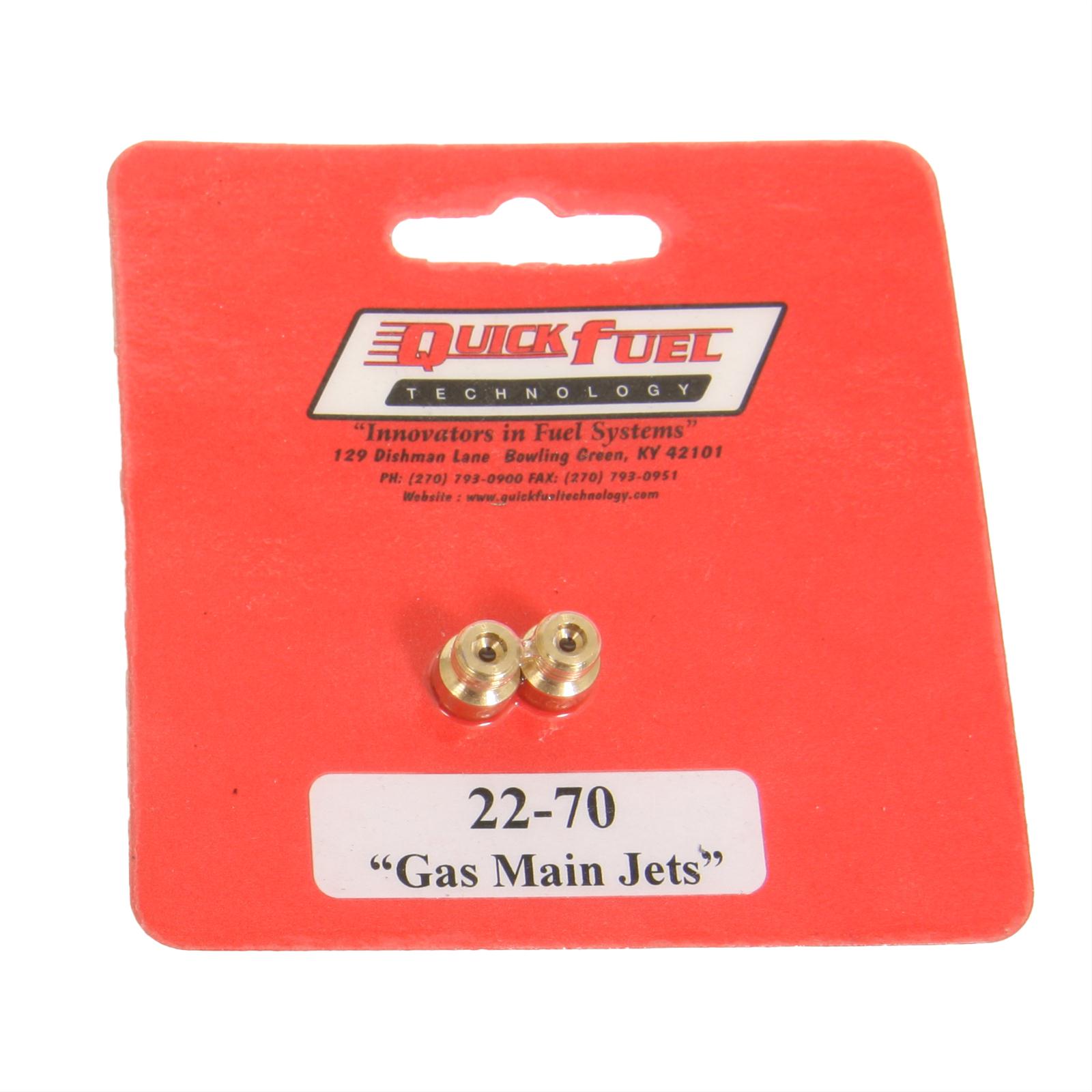 Quick Fuel Standard Main Jets 22-70QFT