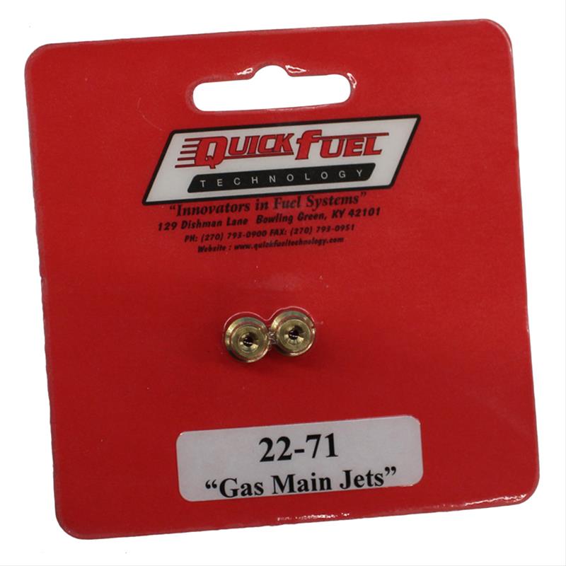 Quick Fuel Standard Main Jets 22-71QFT
