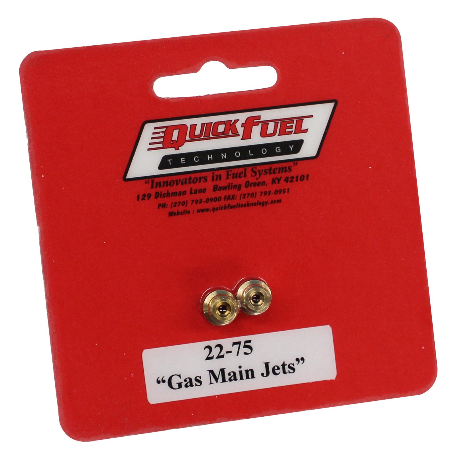 Quick Fuel Standard Main Jets 22-75QFT