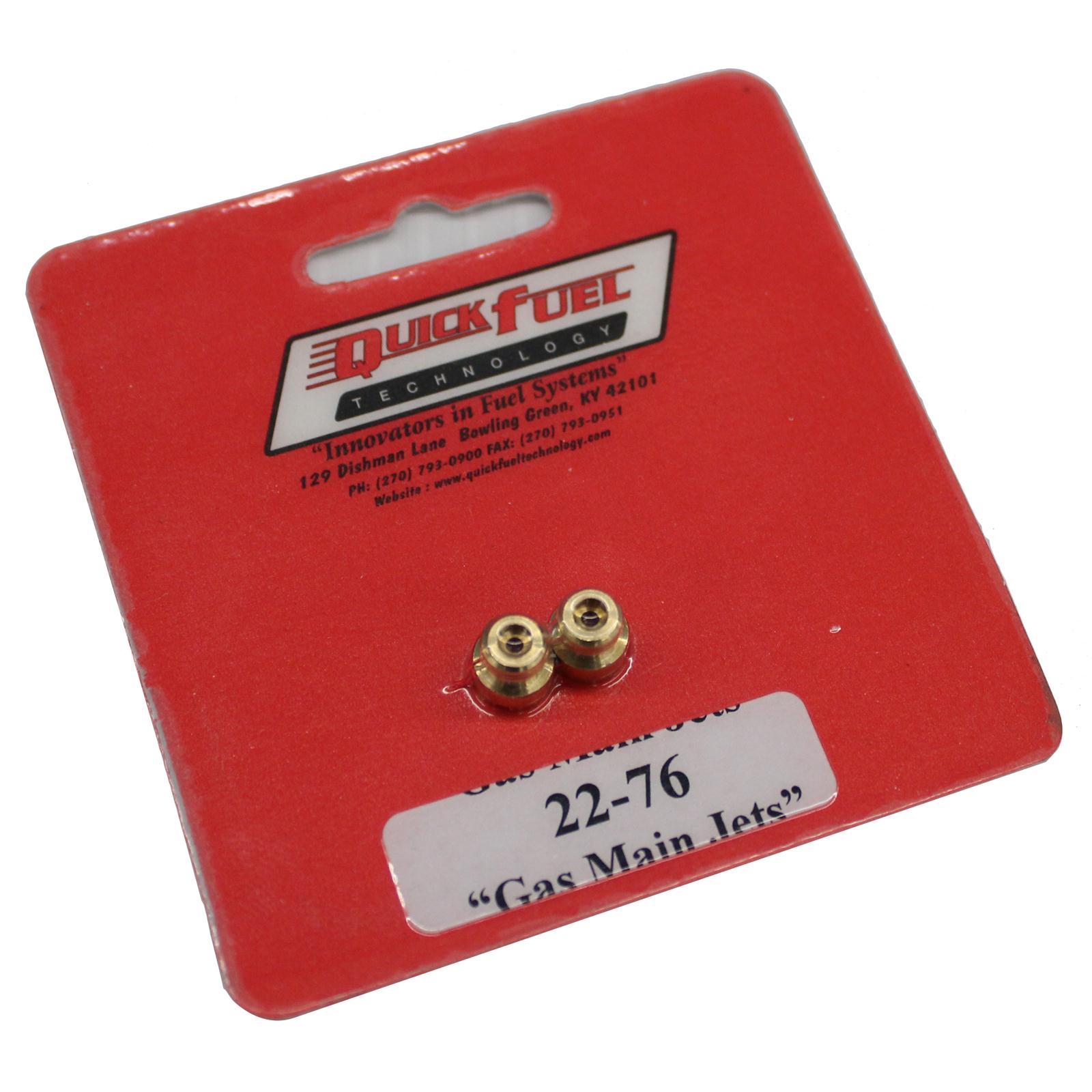 Quick Fuel Standard Main Jets 22-76QFT