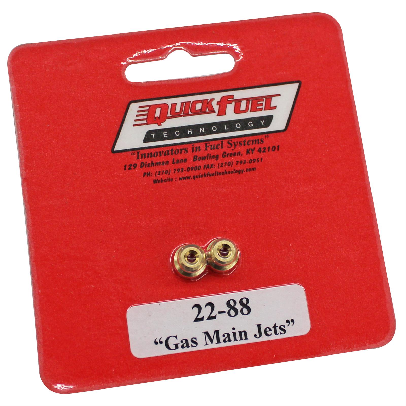 Quick Fuel Standard Main Jets 22-88QFT