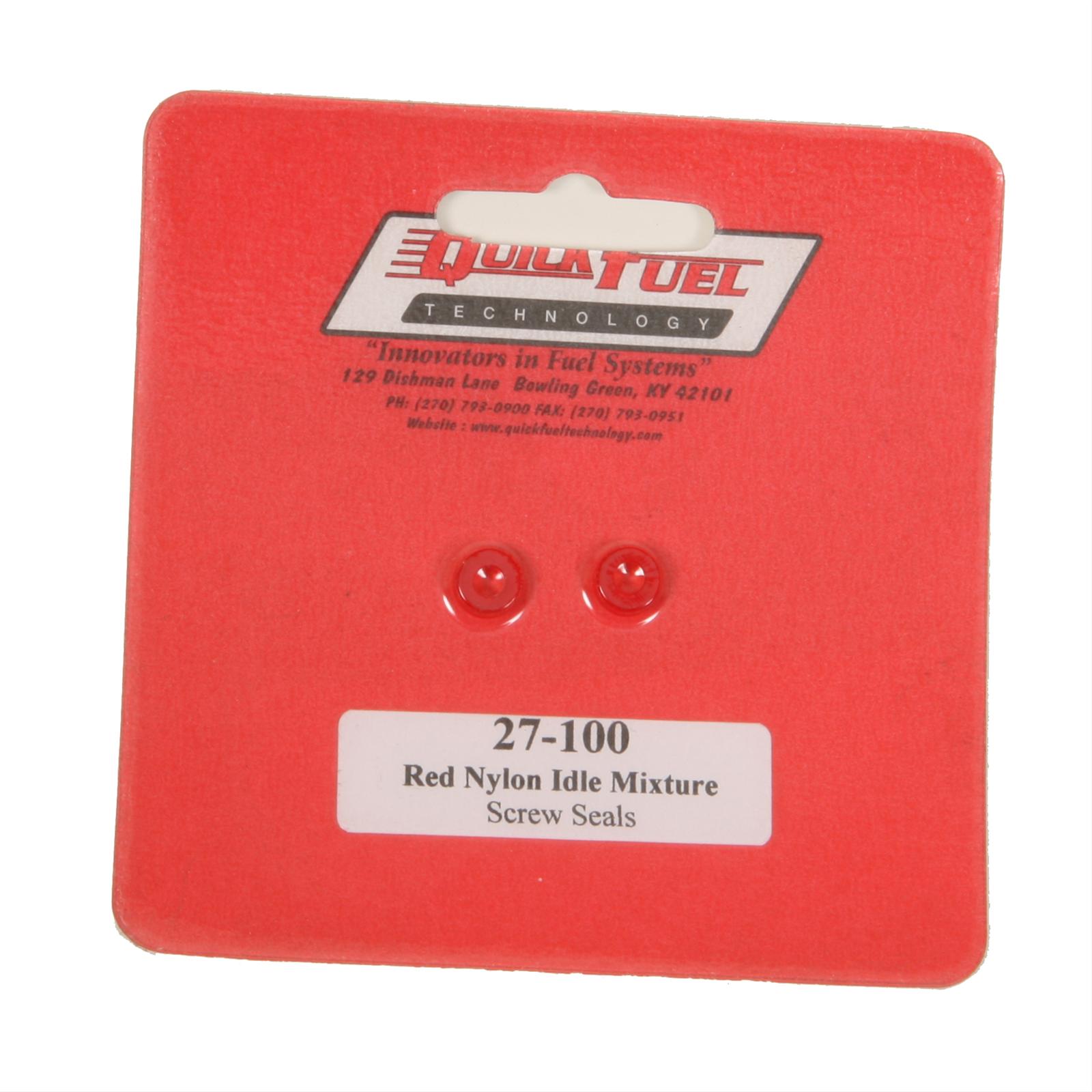 Quick Fuel Idle Mixture Screw Seals 27-100QFT