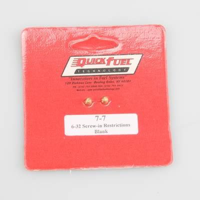Quick Fuel Carburetor Idle Feed Restrictors 7-7QFT