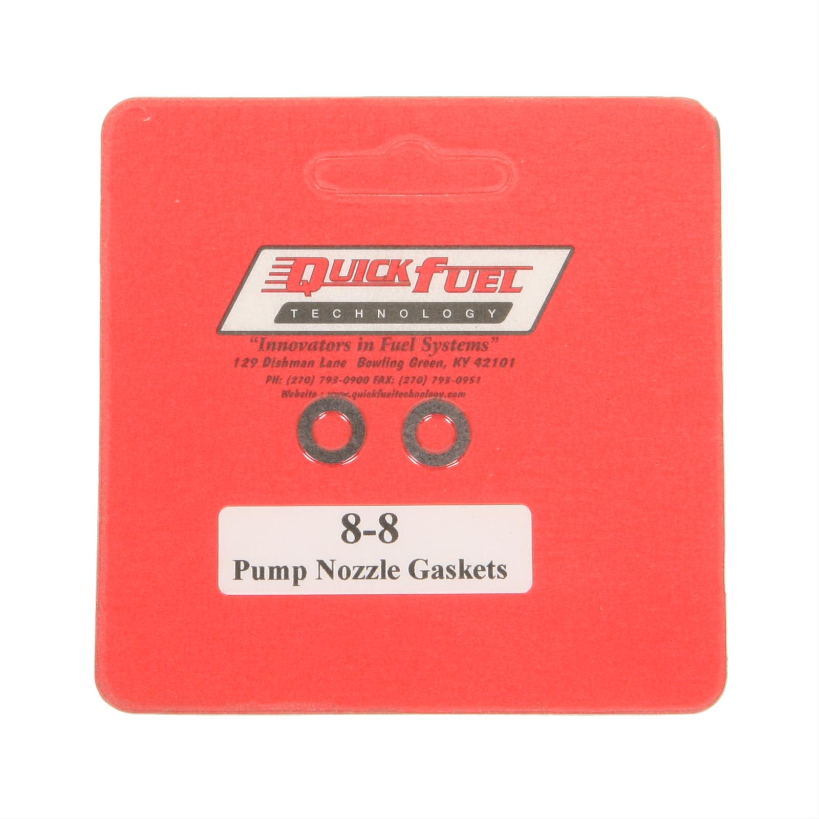 Quick Fuel Accelerator Pump Discharge Nozzle Gaskets 8-8QFT