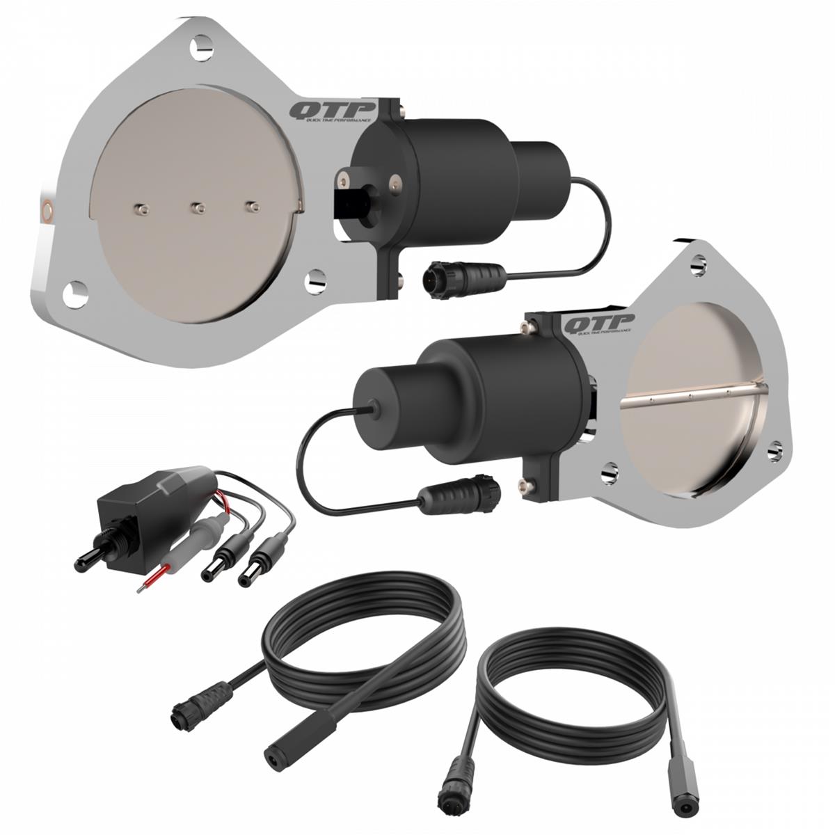 Quick Time Performance Electric Exhaust Cutouts QTEC80CP1