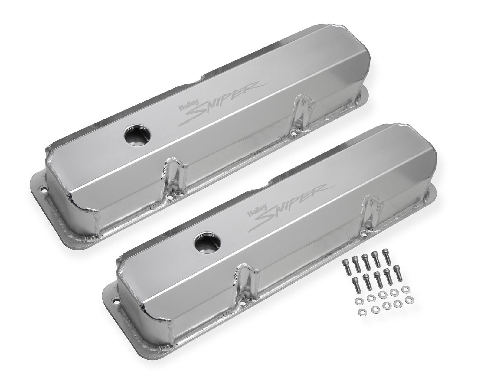Holley Sniper Fabricated Aluminum Valve Covers 890001