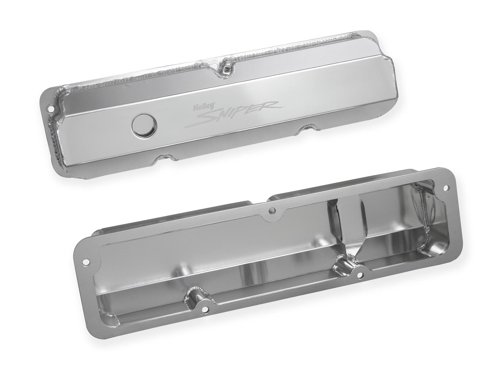 Holley Sniper Fabricated Aluminum Valve Covers 890001